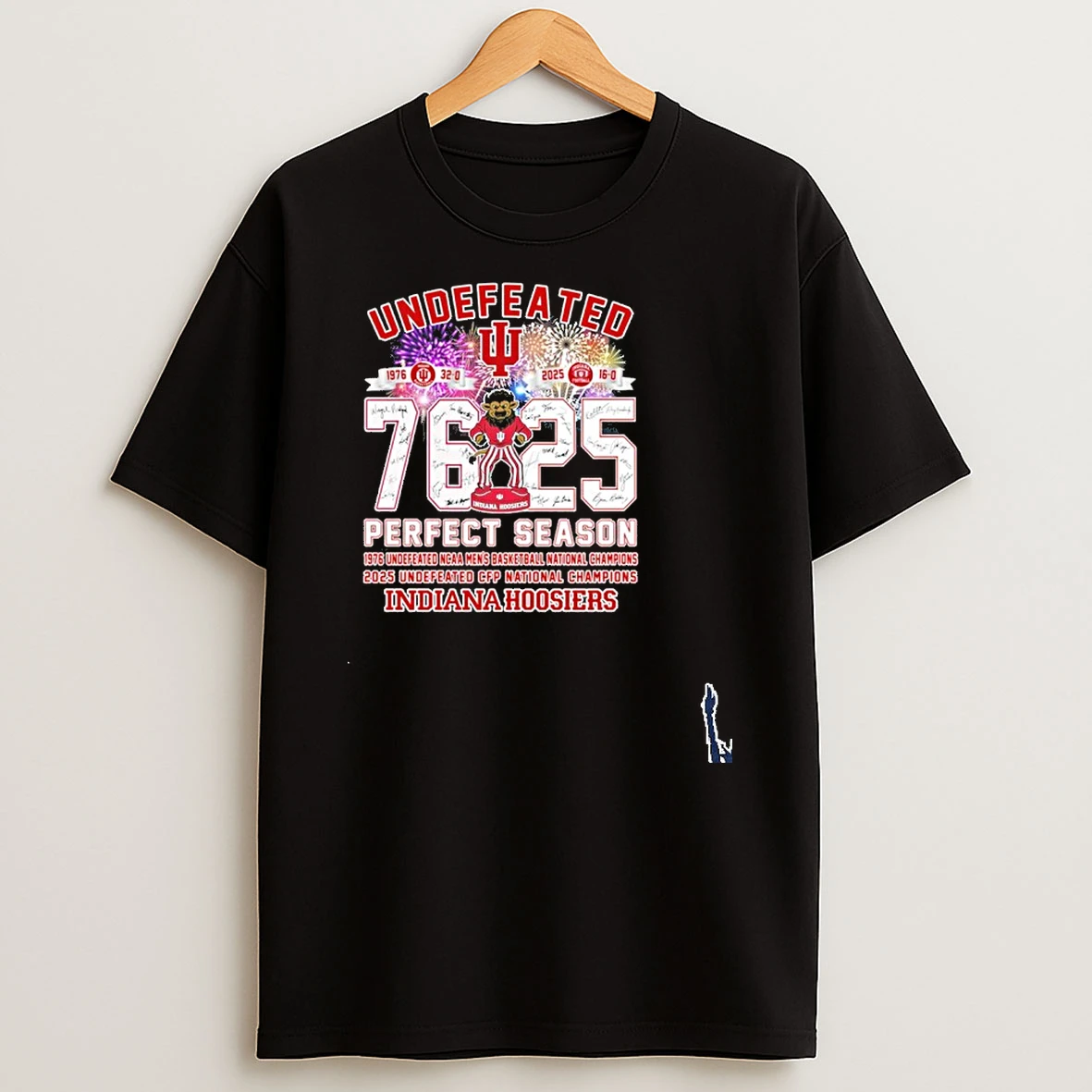 Iu Football Undefeated 1976 2025 Perfect Season T Shirt