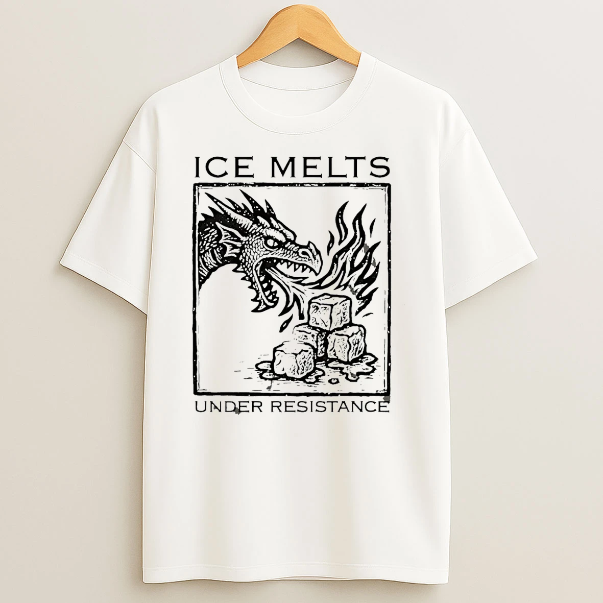 Ice Melts Under Resistance Anti Ice T Shirt