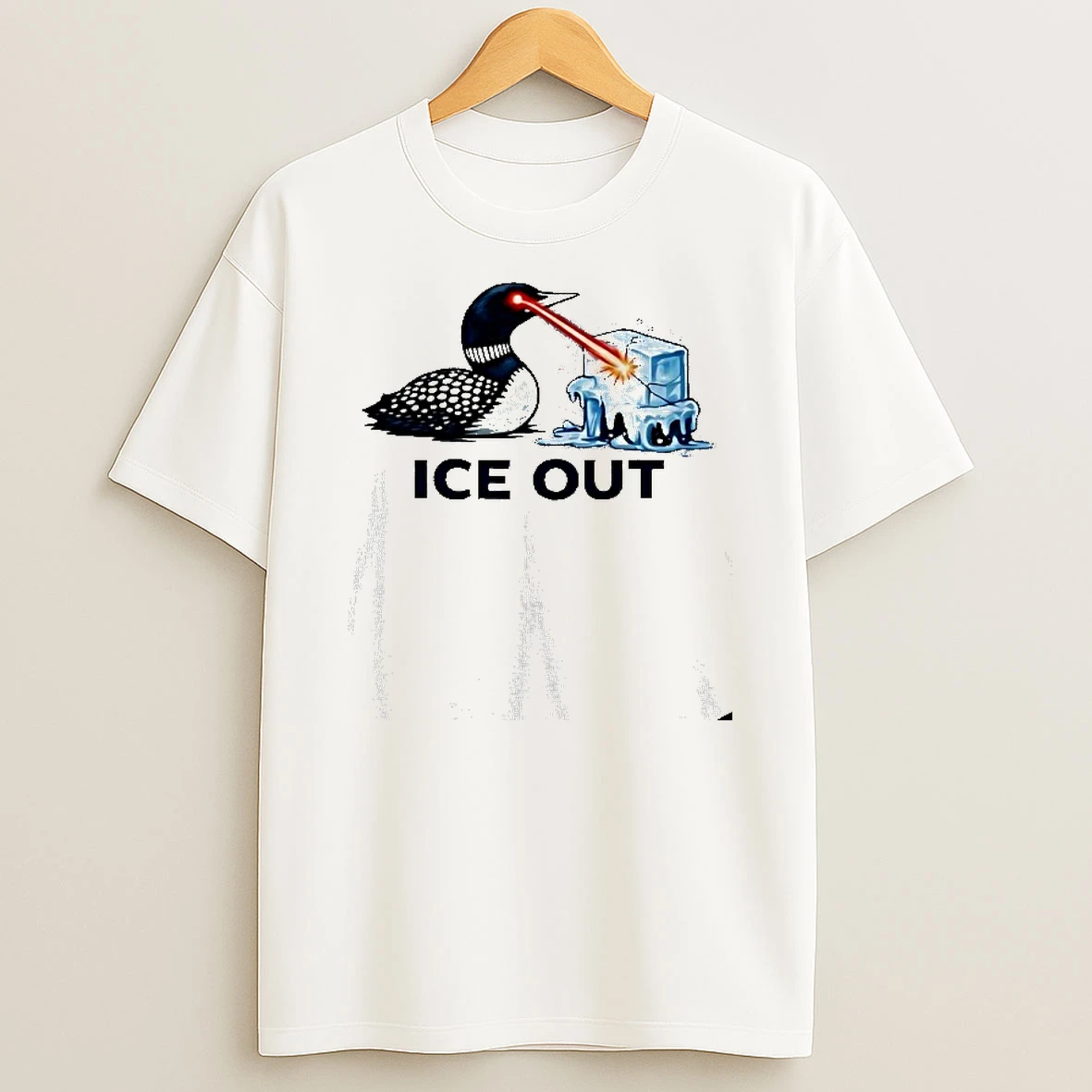 Ice Out Minnesota Common Loon T Shirt
