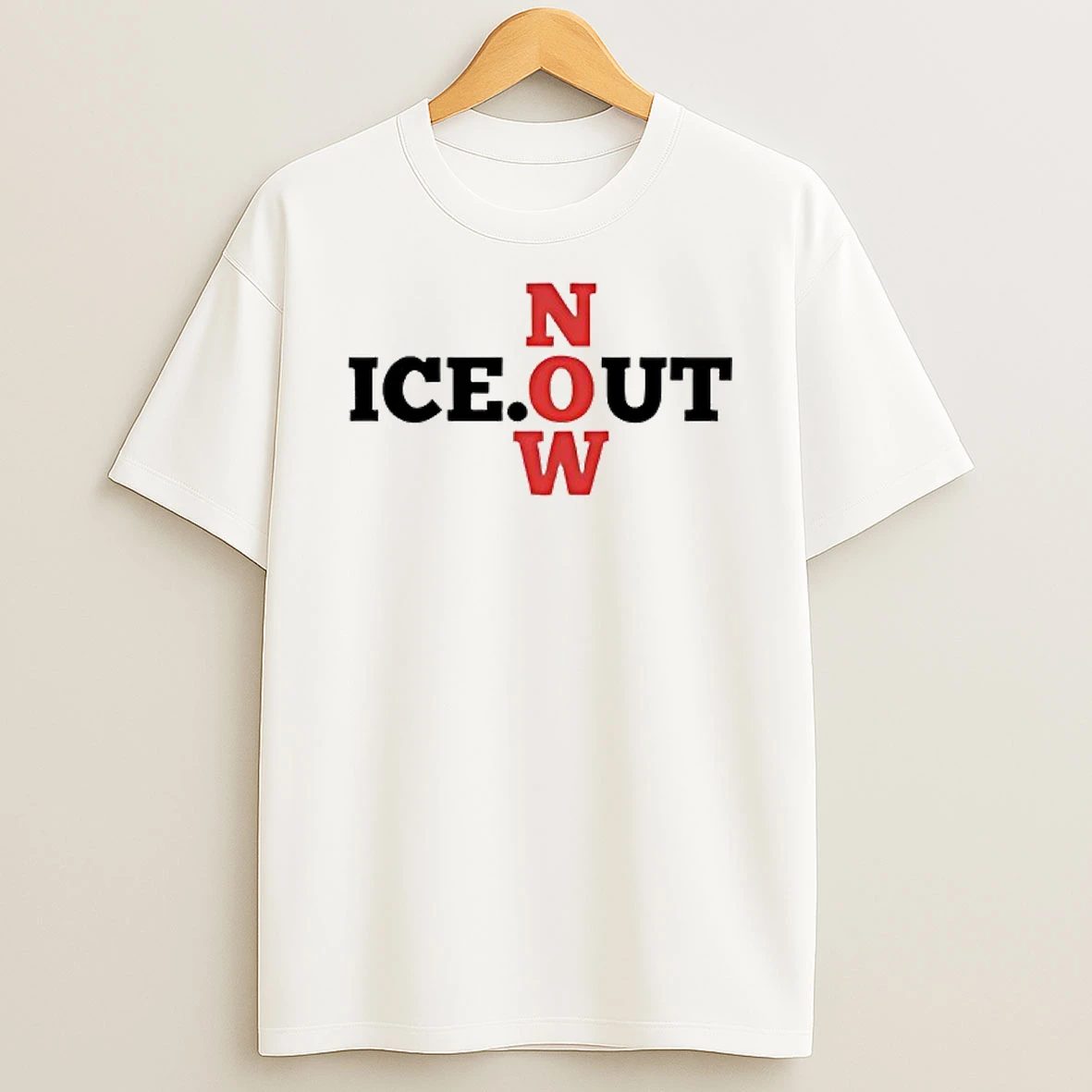 Ice Out Now Anti Ice Anti Trump Political Protest T Shirt