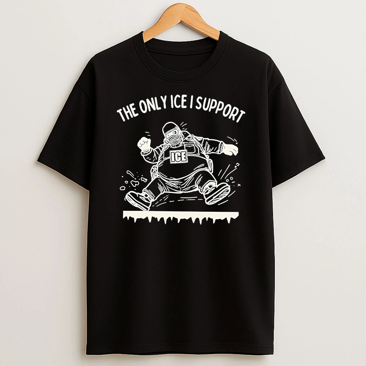 Ice Slipping On Ice In Minneapolis Simpson T Shirt