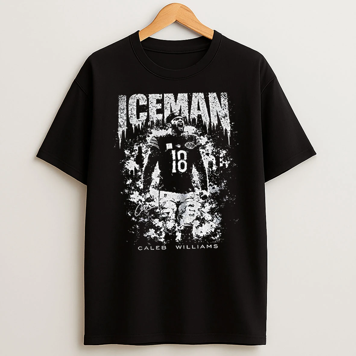 Iceman Caleb Williams Chicago Bears Football Signature Vintage T Shirt