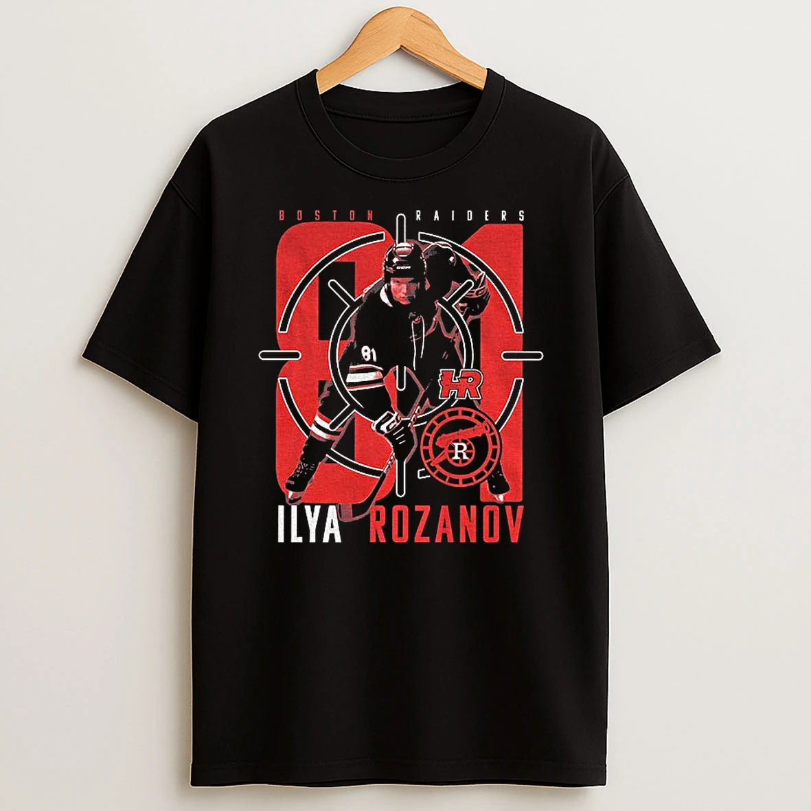 Ilya Rozanov 81 Boston Raiders Heated Rivalry Hockey T Shirt