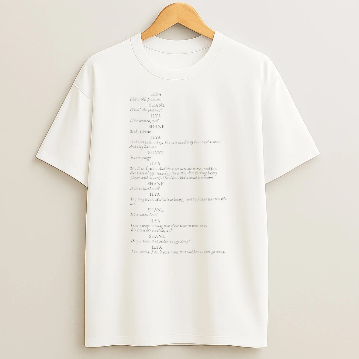 Ilya Rozanov And Shane Hollander Heated Rivalry Hockey I Dont Ever Want That Problem To Ever Go Away T Shirt