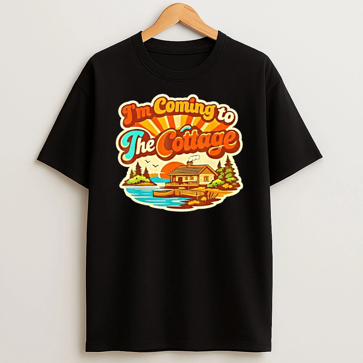 Im Coming To The Cottage Romance Hockey Graphic T Shirt