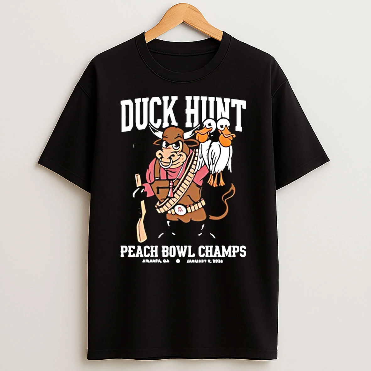 In Duck Hunt Pocket Peach Bowl Champs T Shirt