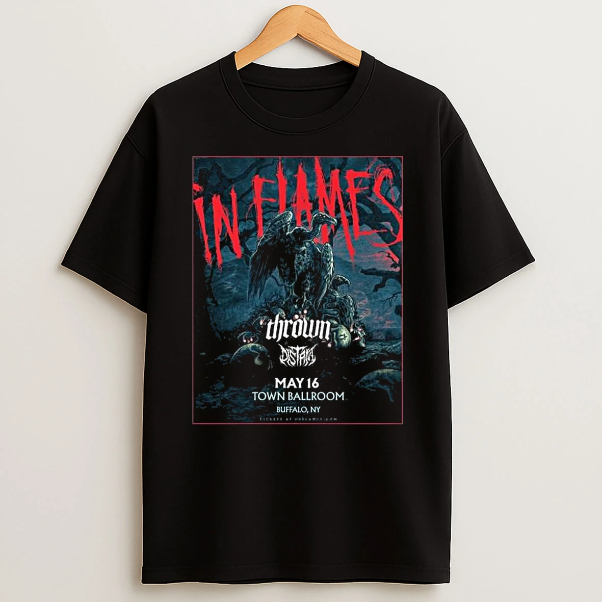 In Flames Buffalo Ny May 16 2026 Concert T Shirt