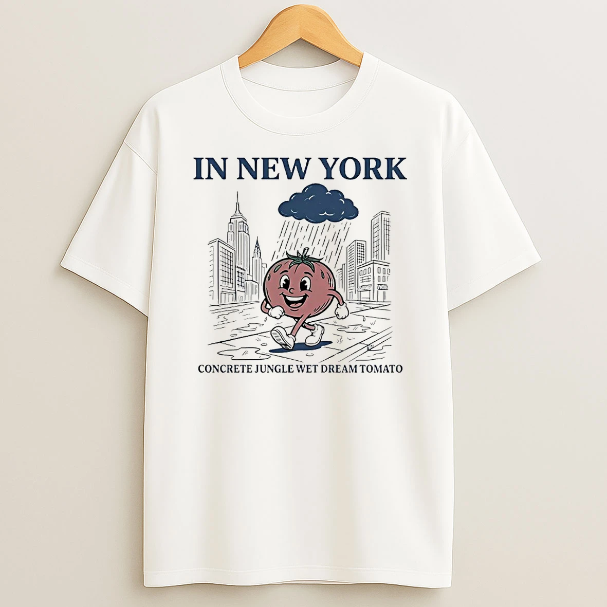 In New York Concrete Jungle Wet Dream Tomato Circle T Shirt