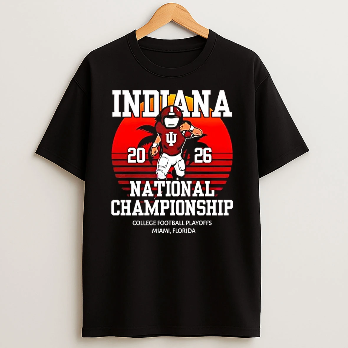 Indiana 2026 National Championship College Football Playoff Miami Florida Vintage T Shirt