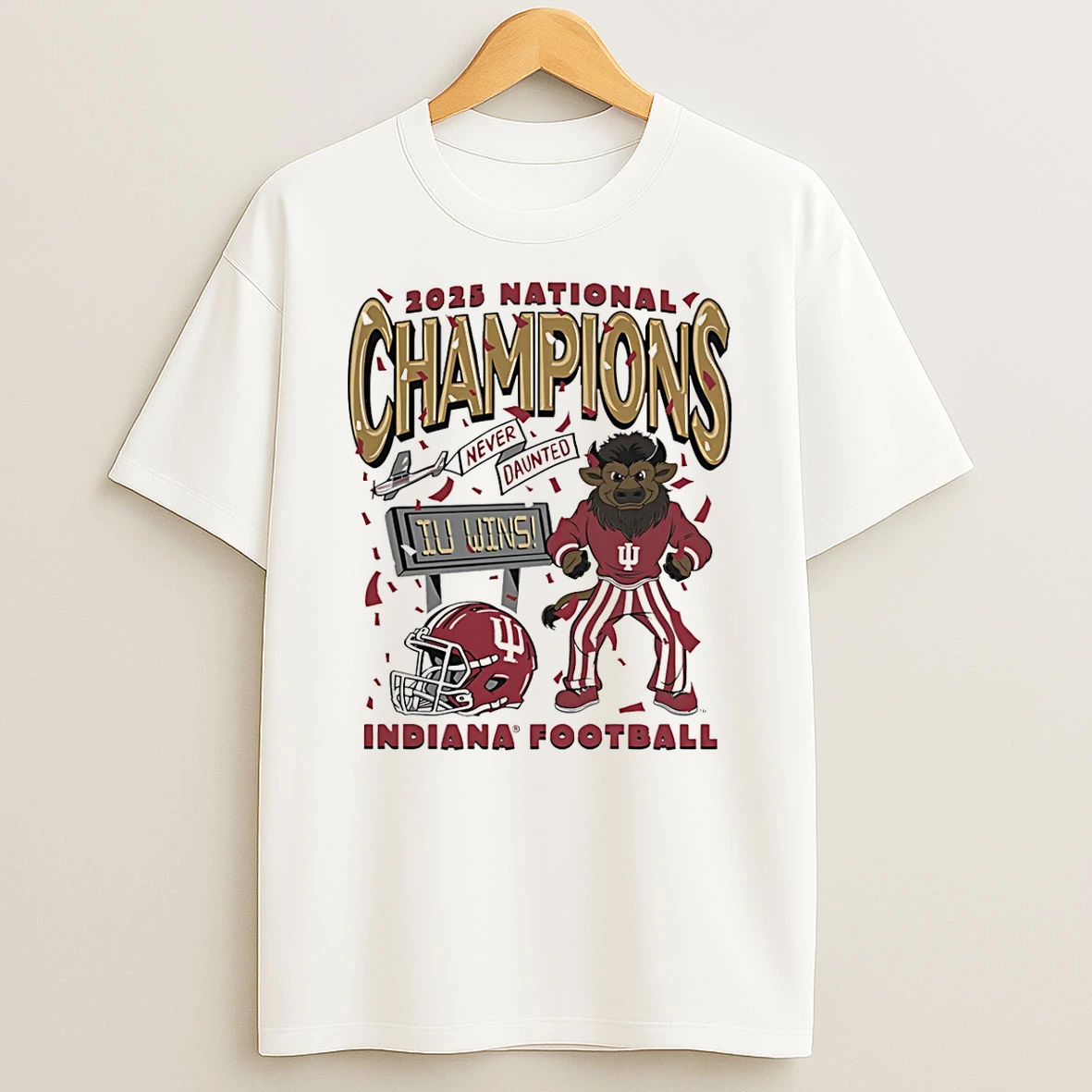 Indiana Football 2025 National Champions Hoosier The Bison T Shirt