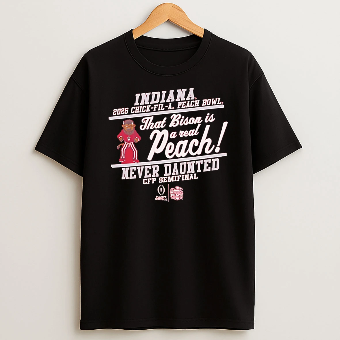 Indiana Football 2026 Rose Bowl Champions Final Score That Bison Is A Read Peach T Shirt