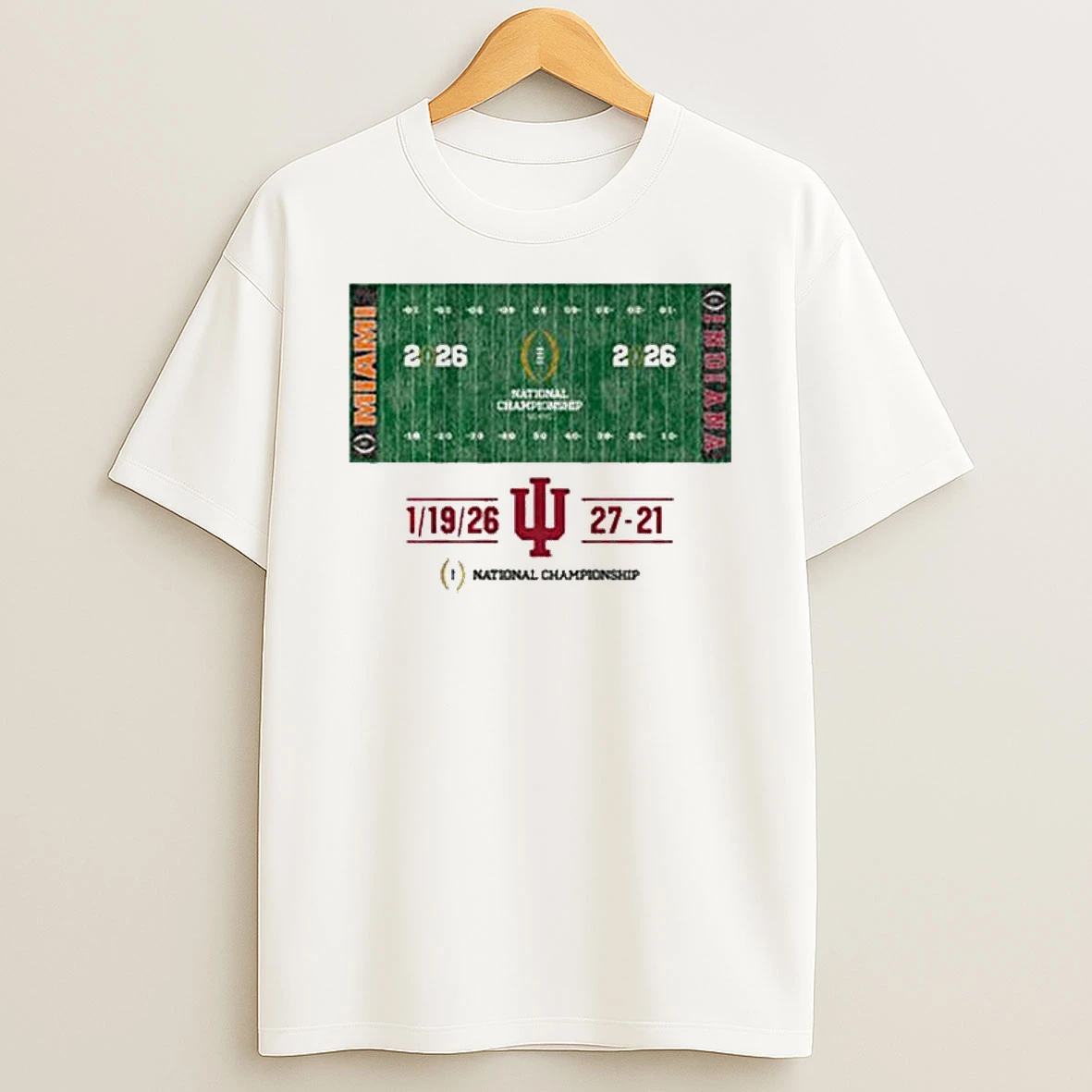 Indiana Football Cfp National Champions Field T Shirt