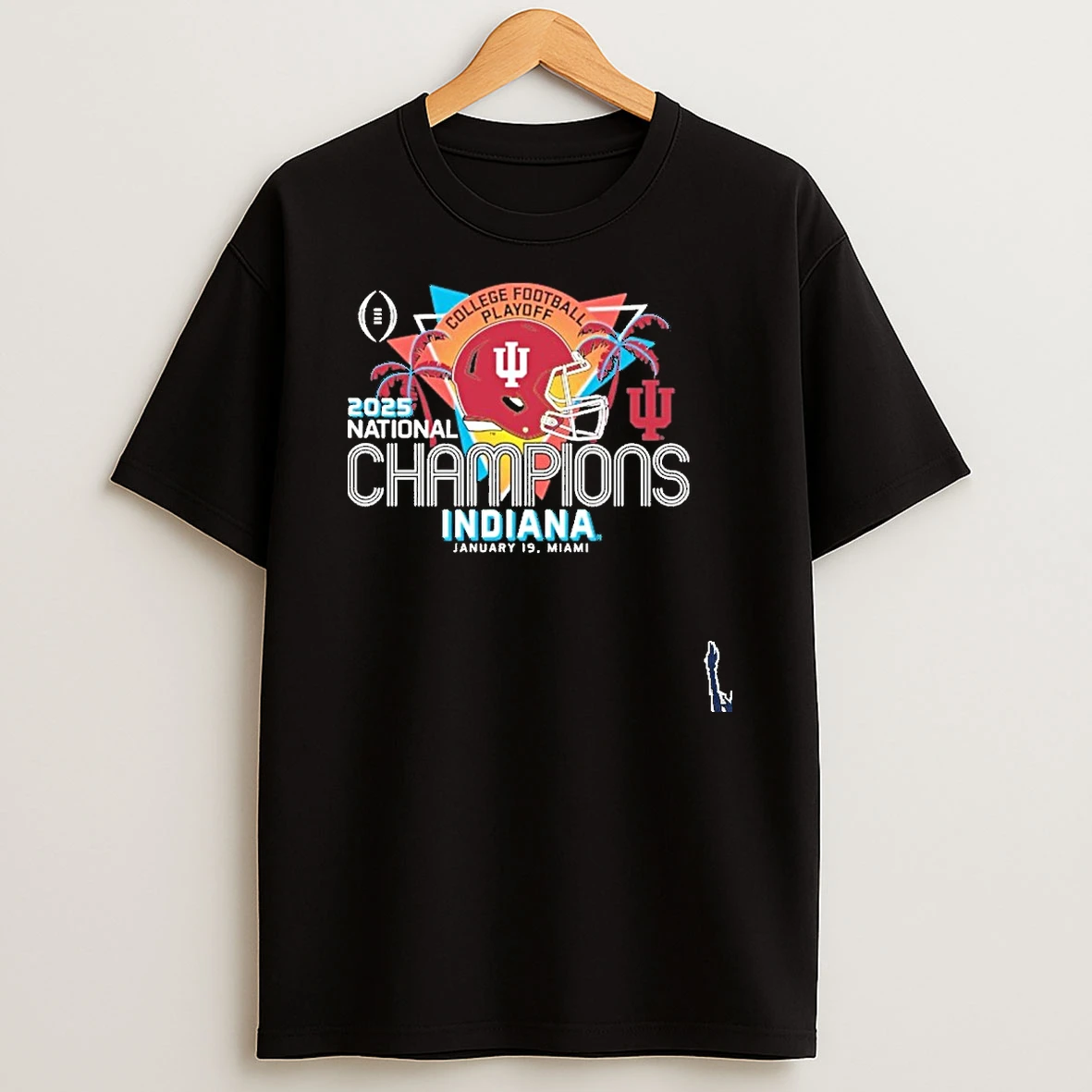 Indiana Football Cfp National Champions Retro Miami T Shirt