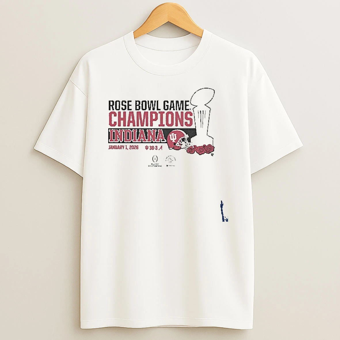 Indiana Football Cfp Rose Bowl Champions Trophy T Shirt