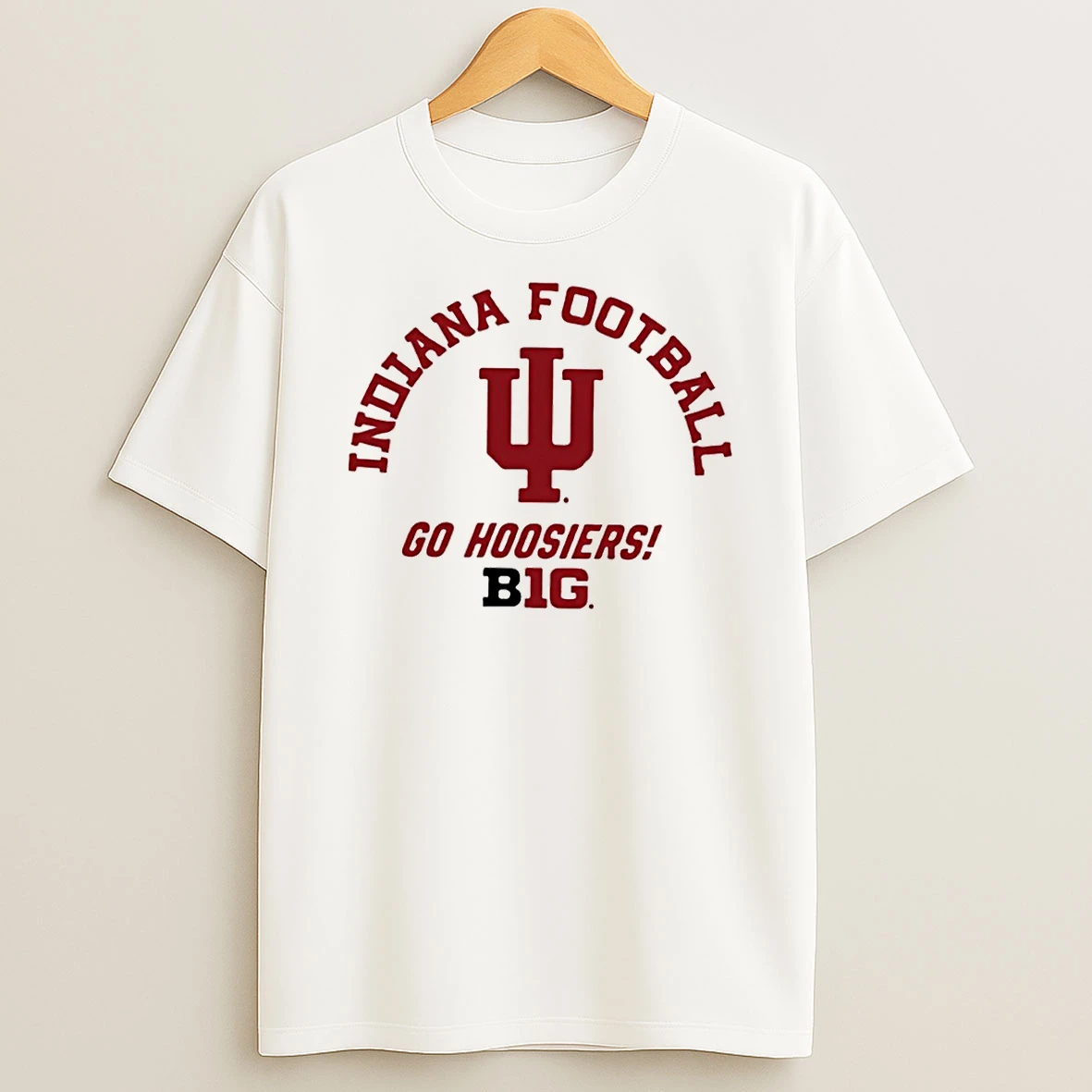 Indiana Football Helmet Go Hoosiers B1g Shirtg T Shirt