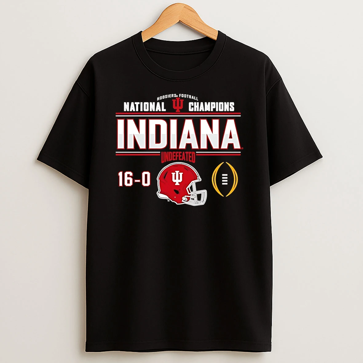 Indiana Football National Champions Undefeated 16 0 T Shirt