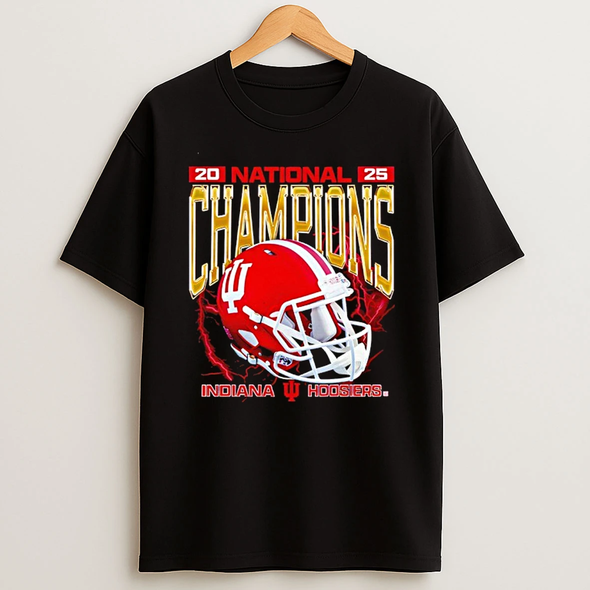 Indiana Hoosier National Champs Helmet 2025 T Shirt