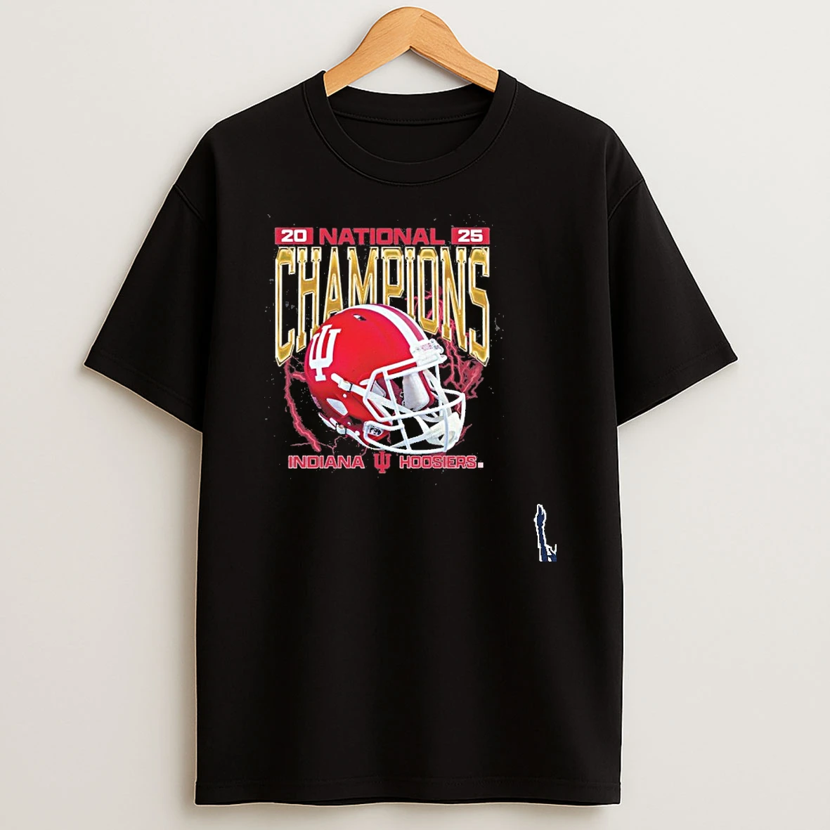 Indiana Hoosier National Champs Helmet T Shirt