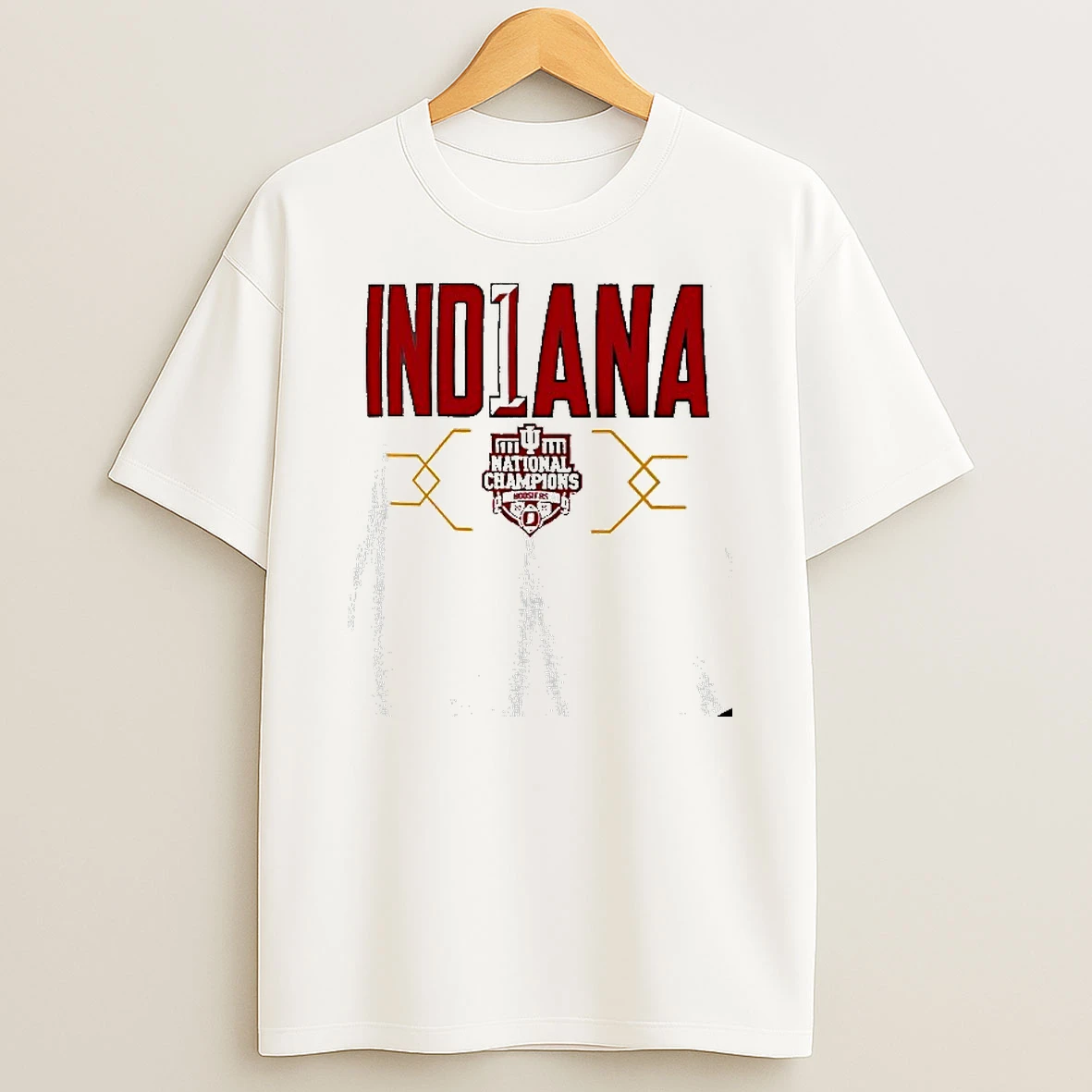 Indiana Hoosiers 1 2025 College Football National Champions Bracket T Shirt