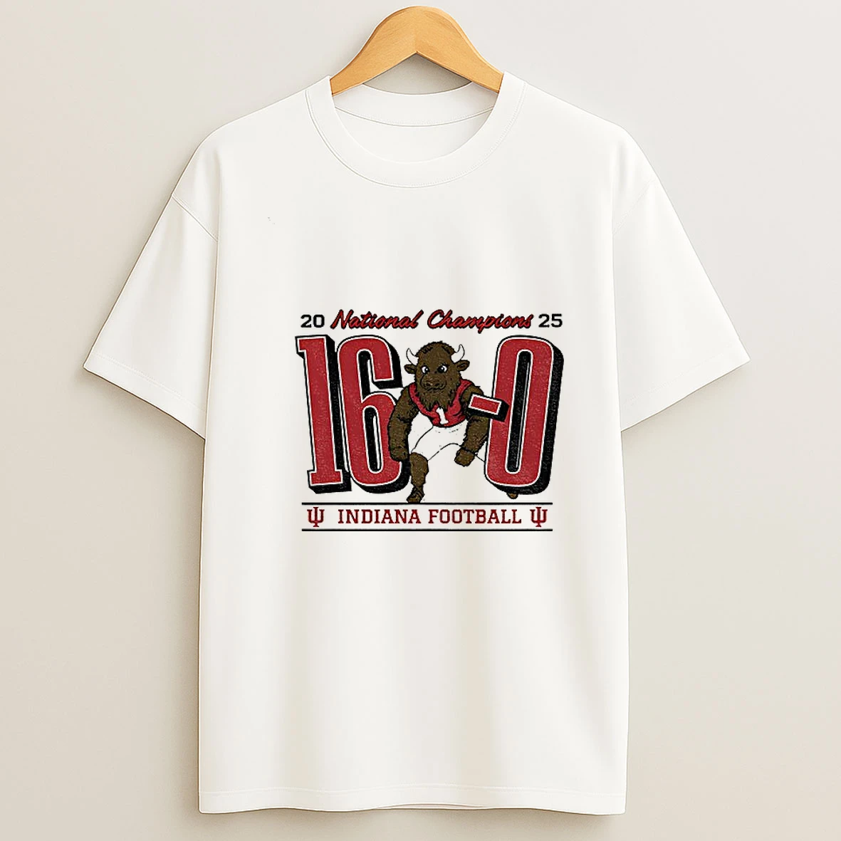 Indiana Hoosiers 16 0 Football 2025 National Championship Game Day T Shirt