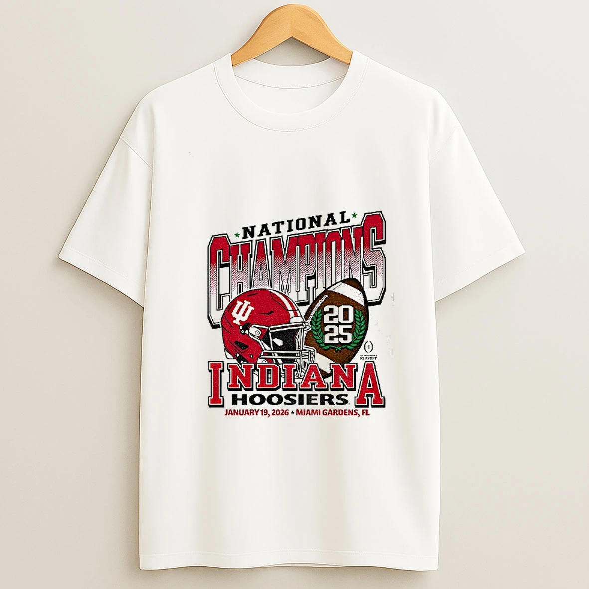 Indiana Hoosiers 19th January College Football Playoff 2025 National Champions T Shirt