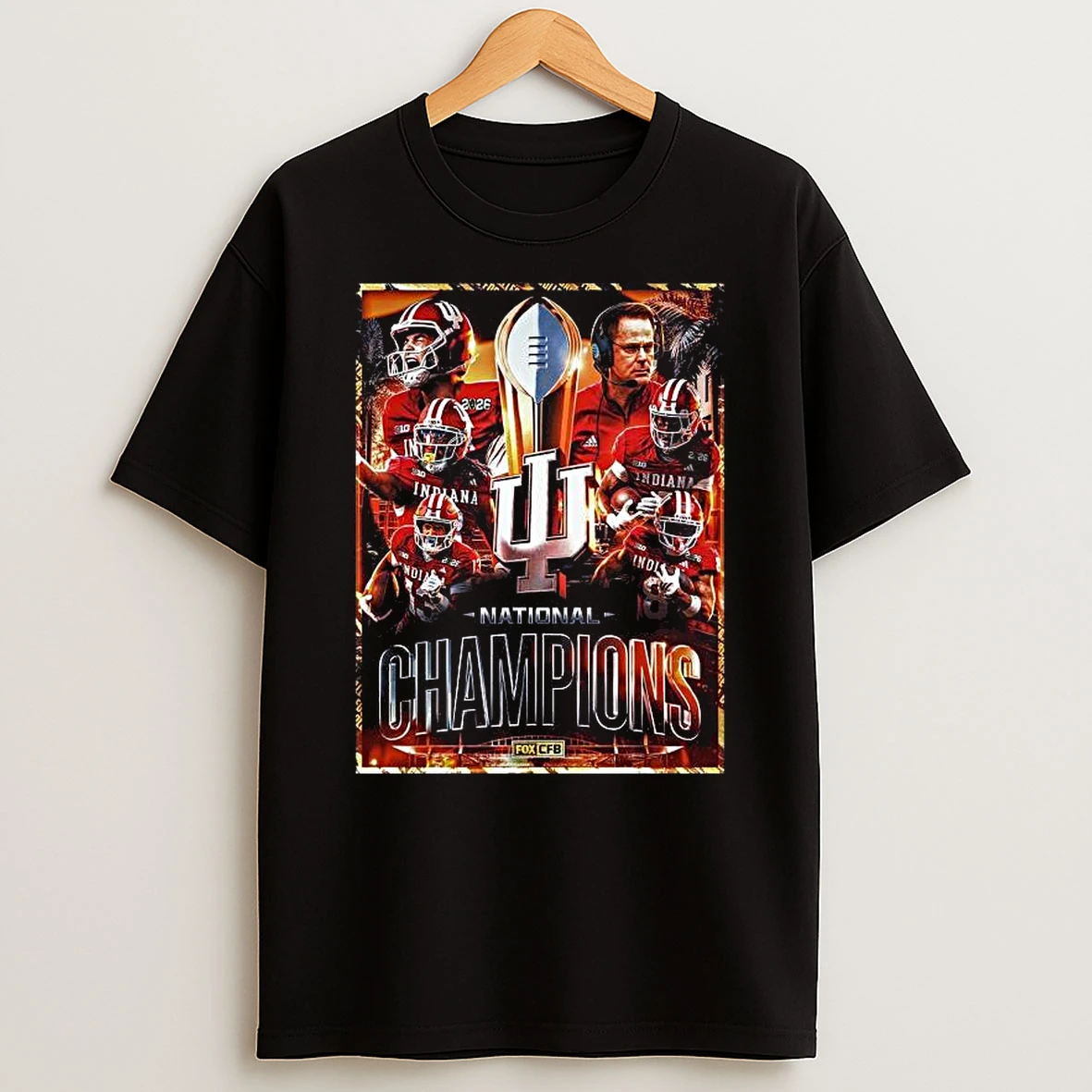 Indiana Hoosiers 2025 2026 Cfp National Champions Title First Ever National Championship T Shirt