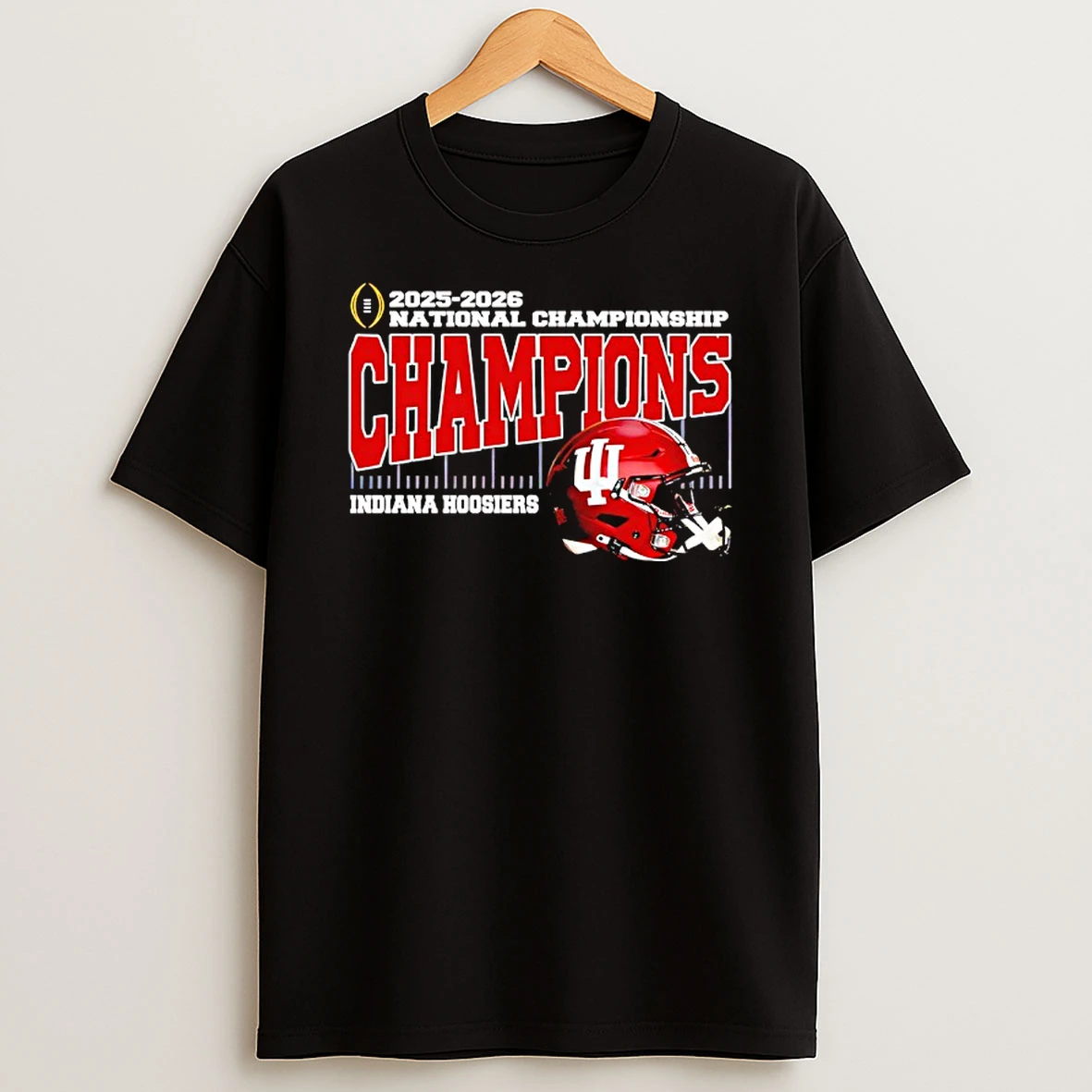 Indiana Hoosiers 2025 2026 College Football Playoff National Championship Champions Helmet T Shirt