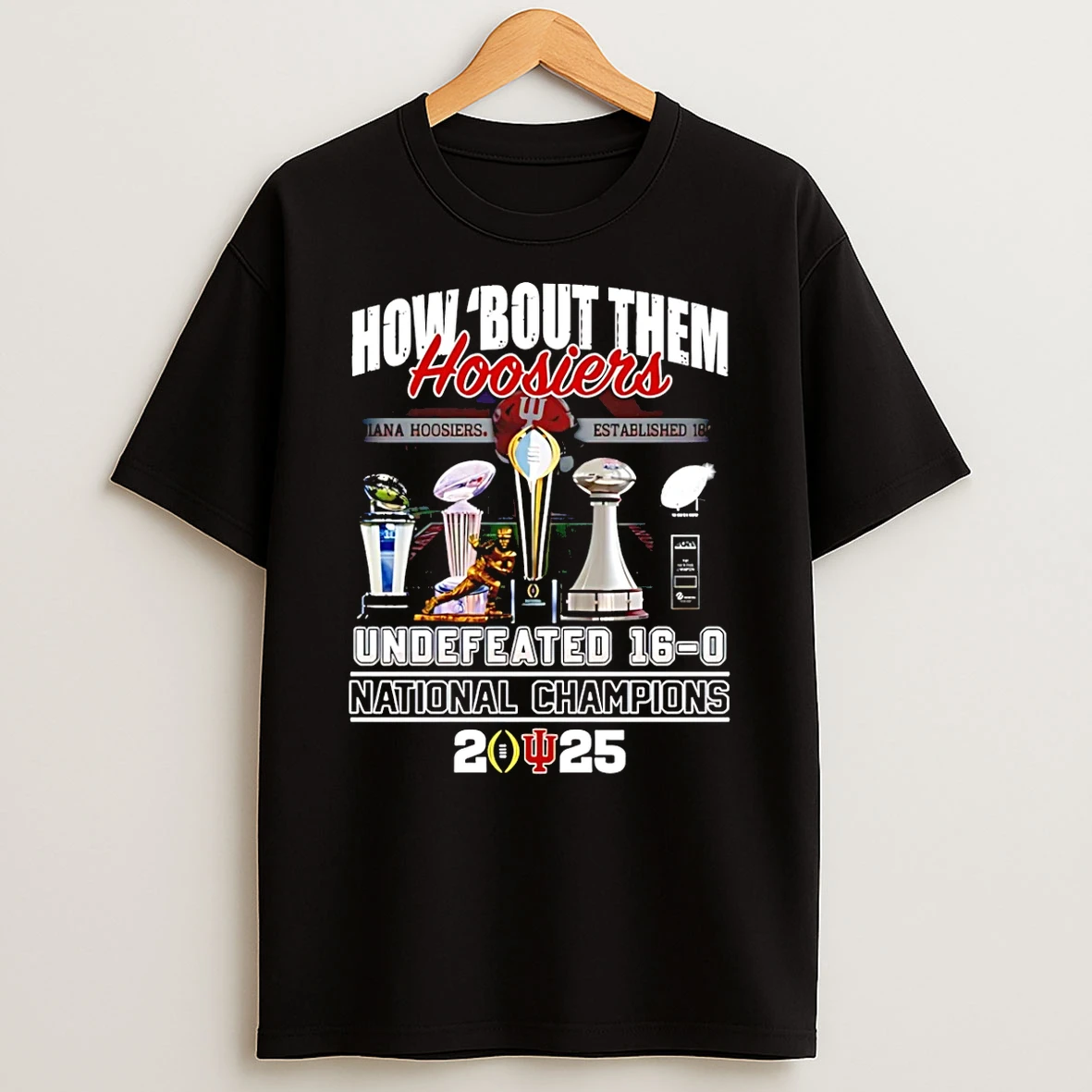 Indiana Hoosiers 2025 Cfp National Champions How Bout Them Hoosiers T Shirt