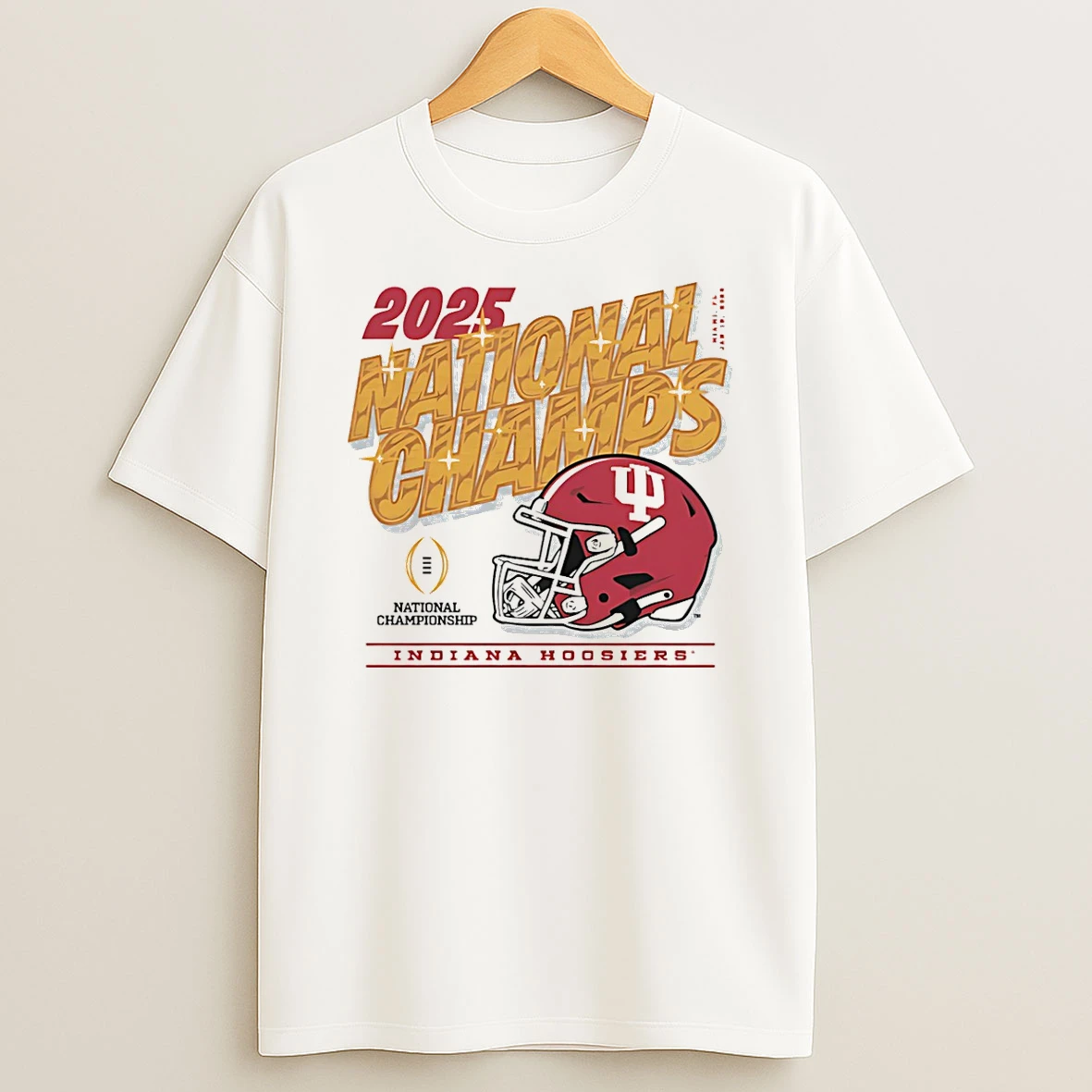 Indiana Hoosiers 2025 Cfp National Champs Gold T Shirt