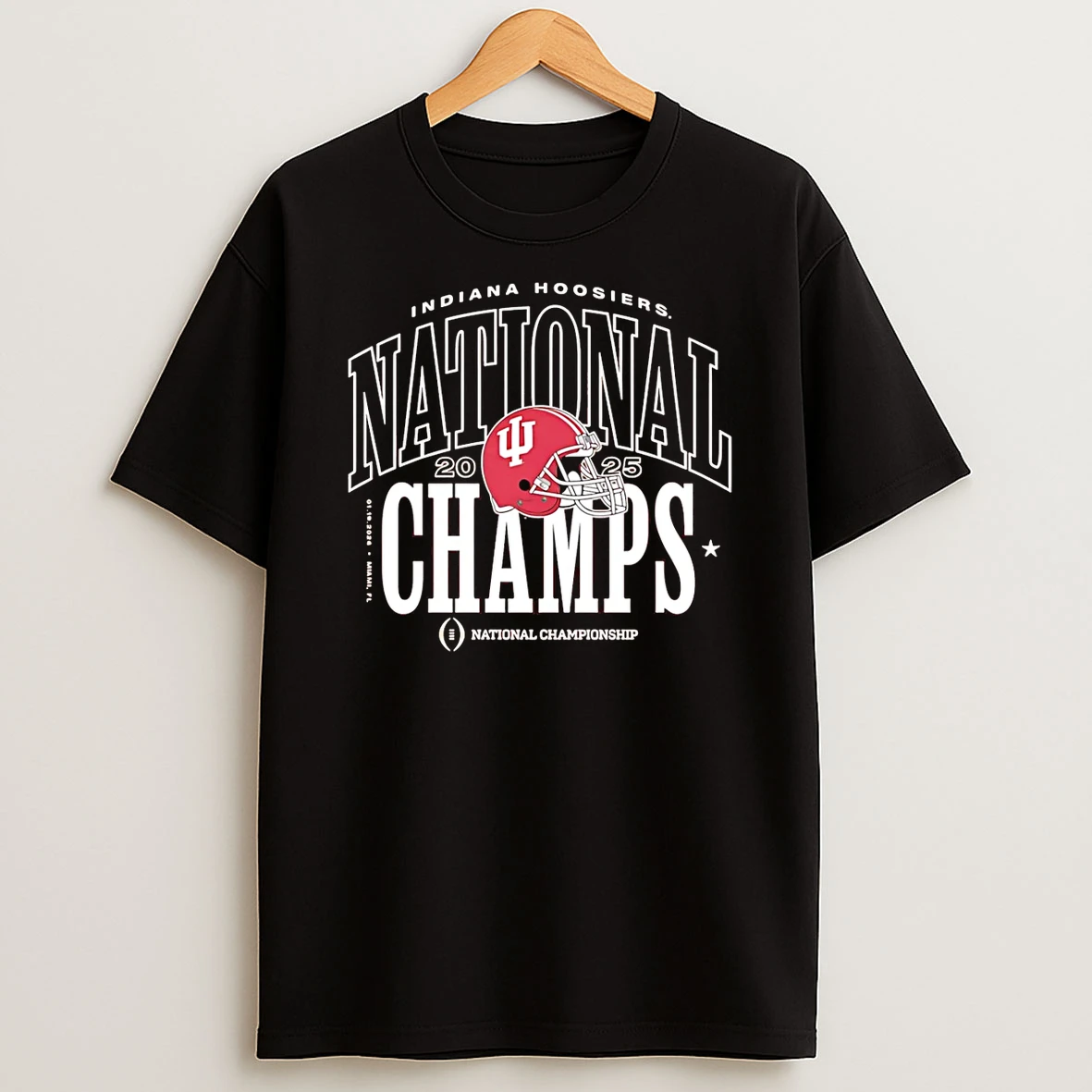 Indiana Hoosiers 2025 Cfp National Champs Helmet T Shirt