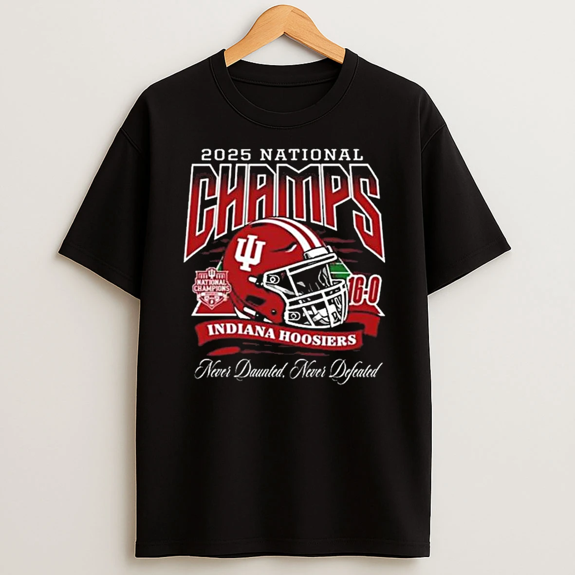 Indiana Hoosiers 2025 National Championship Helmet T Shirt