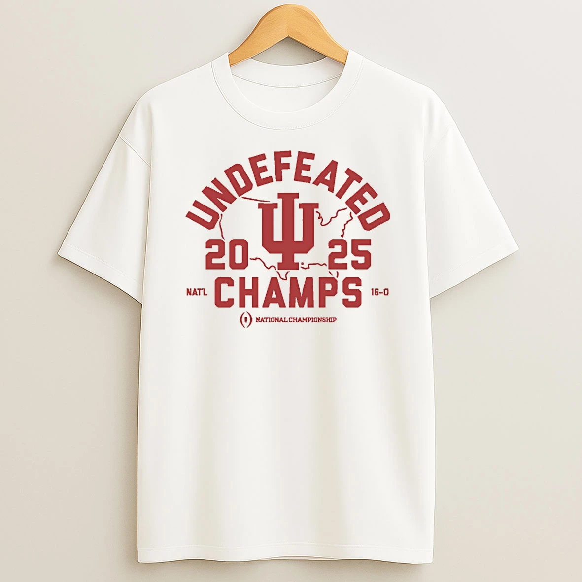 Indiana Hoosiers 2025 Undefeated National Champs State T Shirt