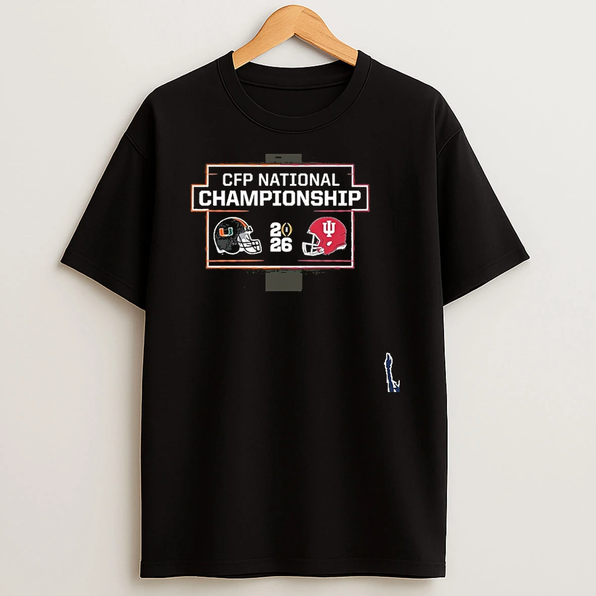 Indiana Hoosiers 2026 Cfp National Championship Head To Head Vs Miami Hurricanes T Shirt