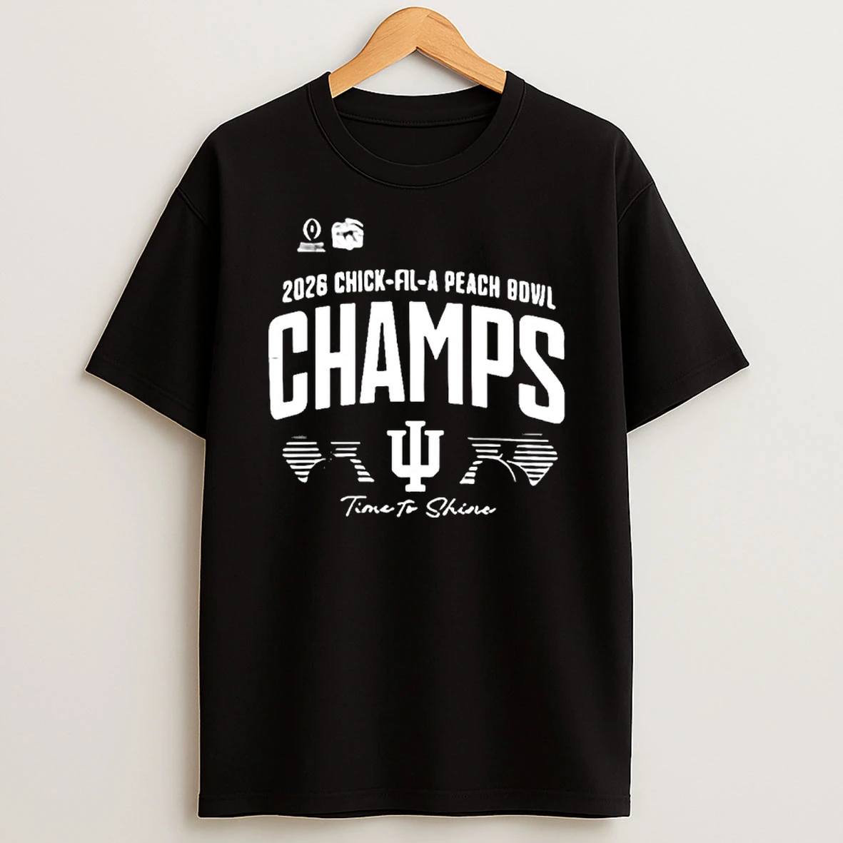Indiana Hoosiers 2026 Cfp Peach Bowl Time To Shine T Shirt