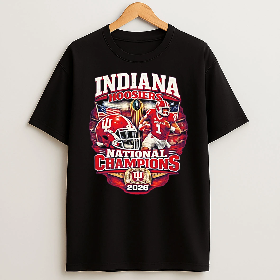 Indiana Hoosiers 2026 Champions Iu Football T Shirt