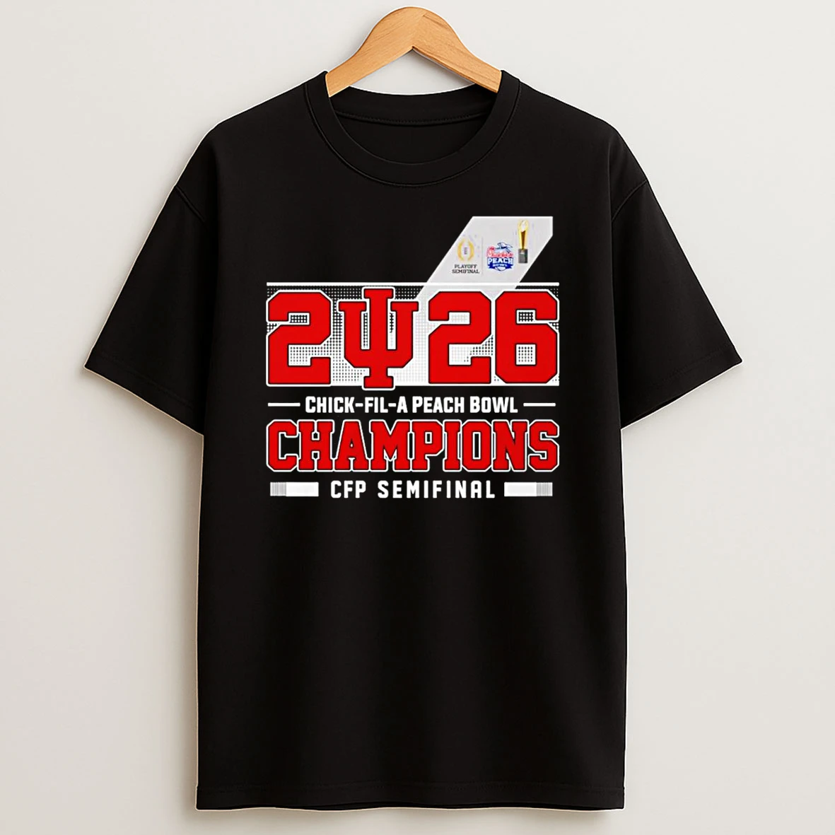 Indiana Hoosiers 2026 Chick Fil A Peach Bowl Champions Classic T Shirt