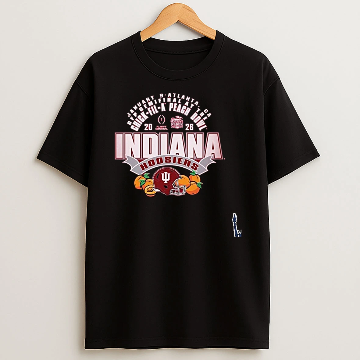 Indiana Hoosiers 2026 Chick Fil A Peach Bowl Helmet T Shirt