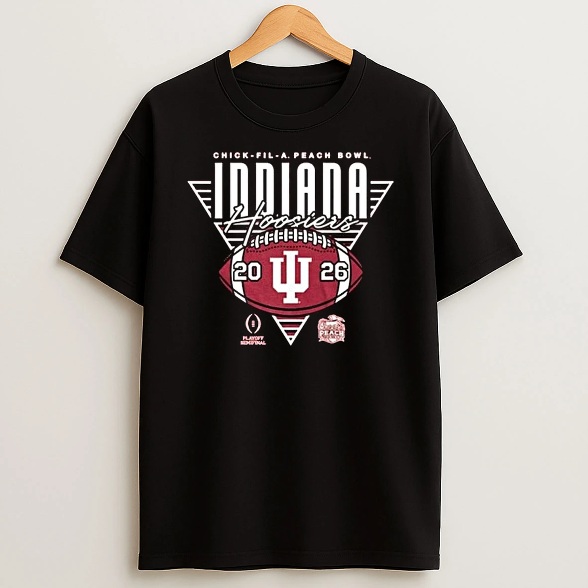 Indiana Hoosiers 2026 Chick Fil A Peach Bowl Logo T Shirt