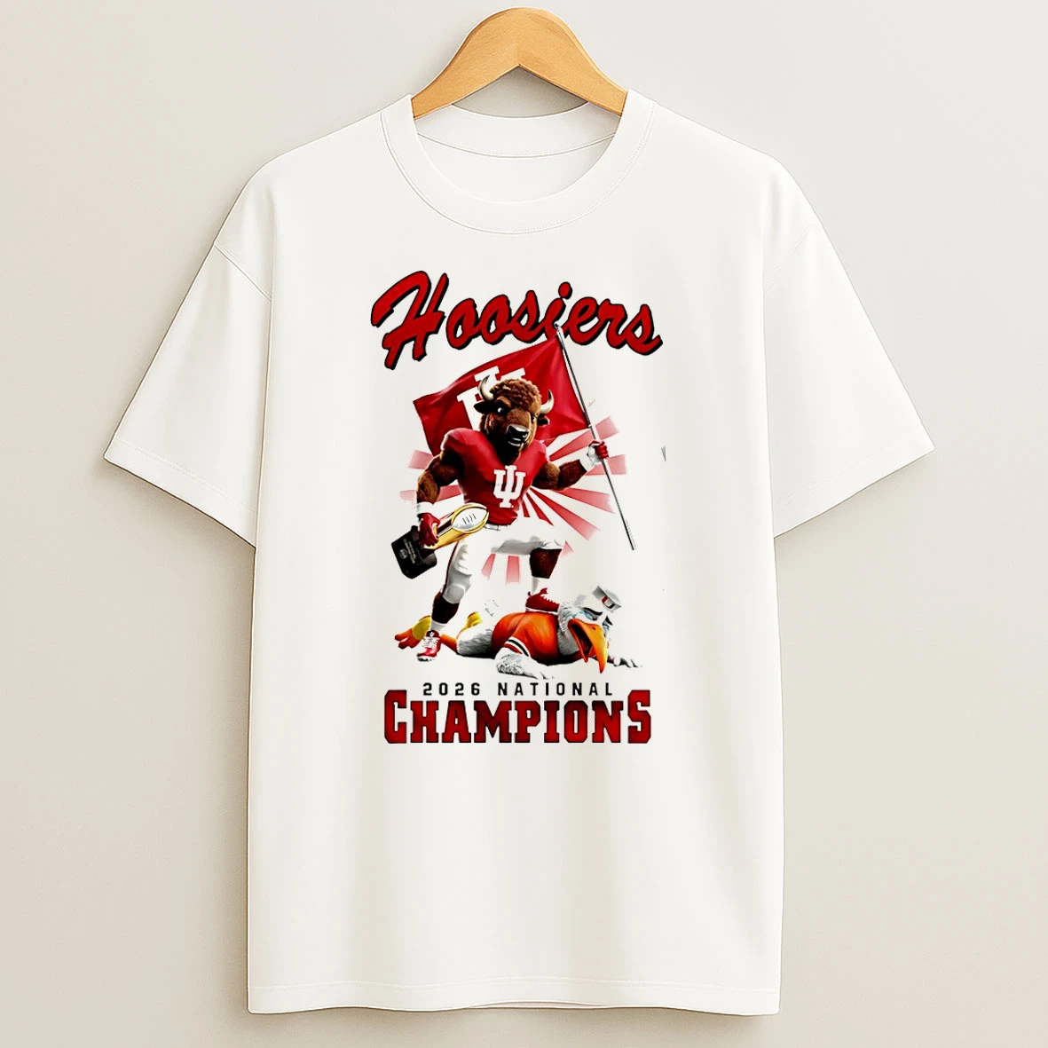 Indiana Hoosiers 2026 National Champions Mascot T Shirt