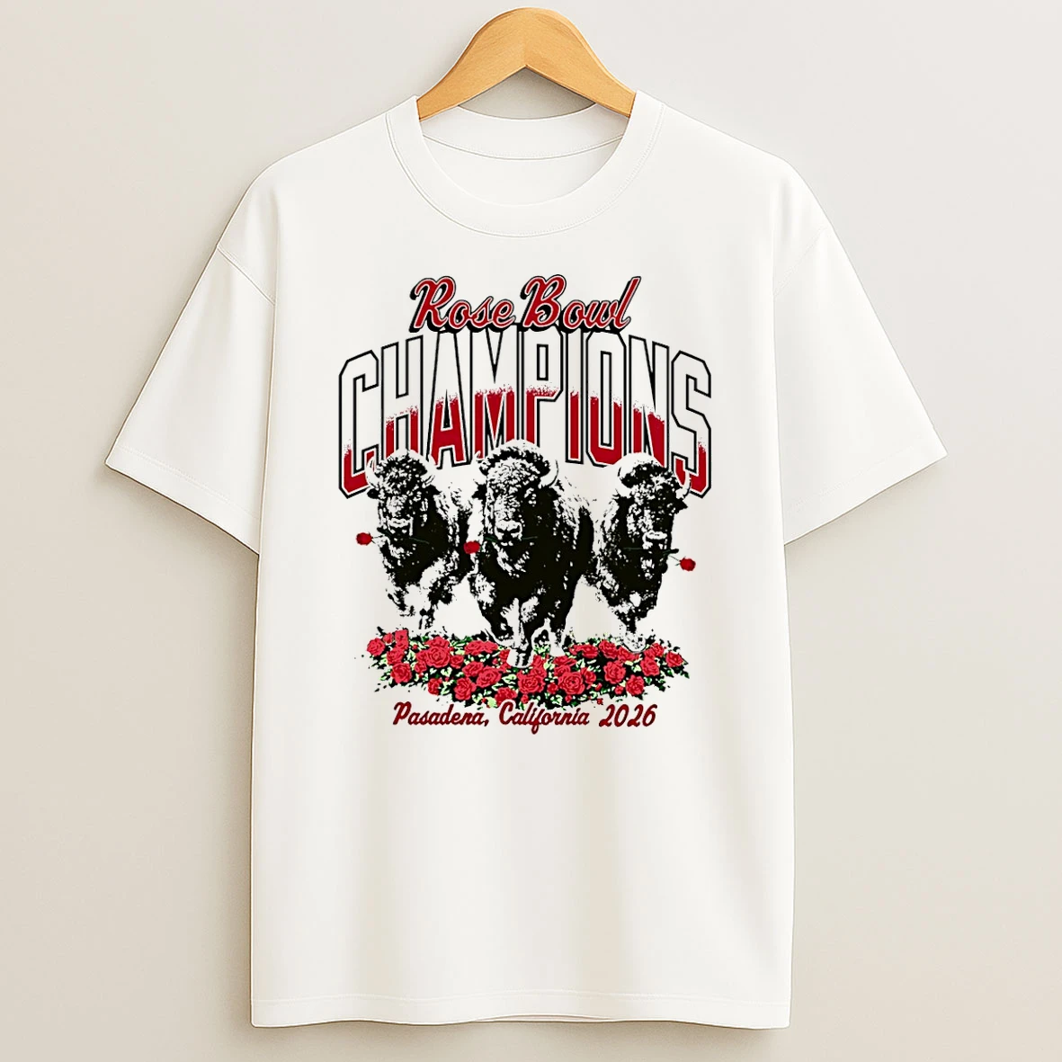 Indiana Hoosiers 2026 Rose Bowl Champions Pasadena California T Shirt