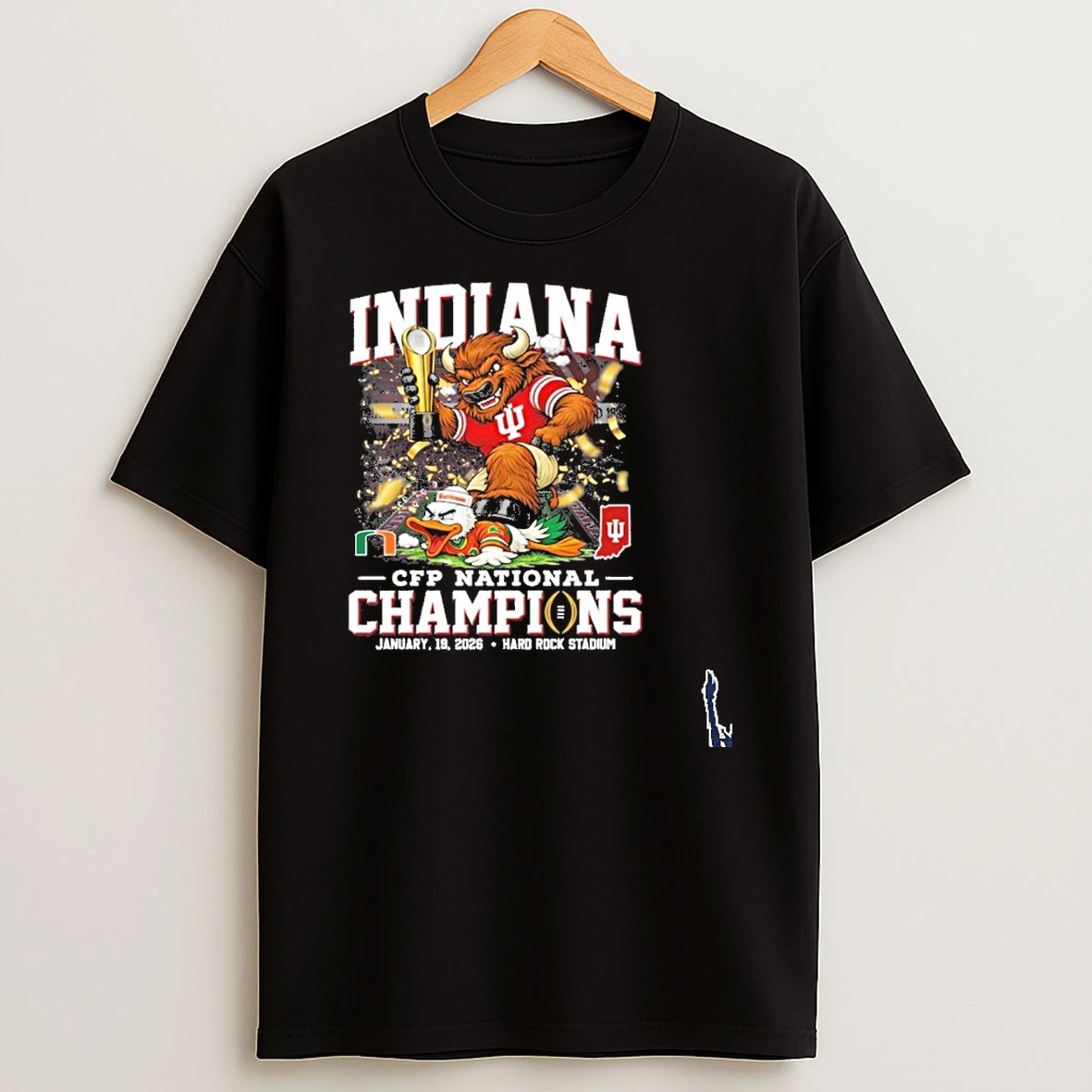Indiana Hoosiers Beat Miami Hurricanes Cfp National Champions T Shirt
