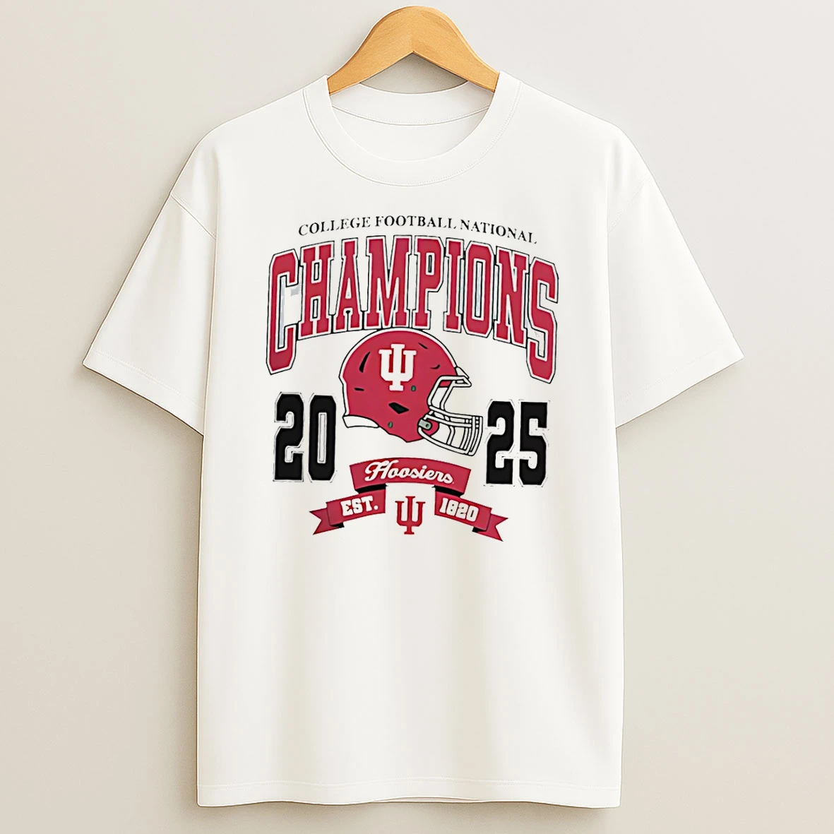 Indiana Hoosiers Cfp 25 National Champions Helmet T Shirt
