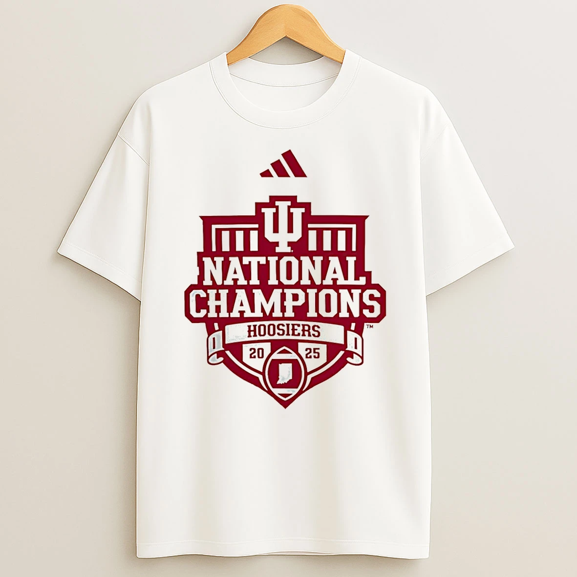 Indiana Hoosiers Cfp National Champions 2025 Adidas T Shirt