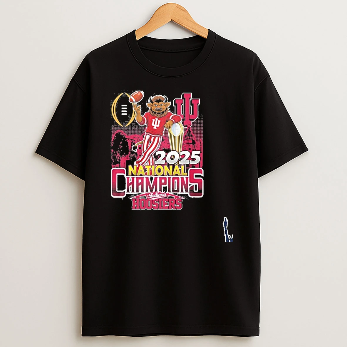 Indiana Hoosiers Cfp National Champions Mascot T Shirt