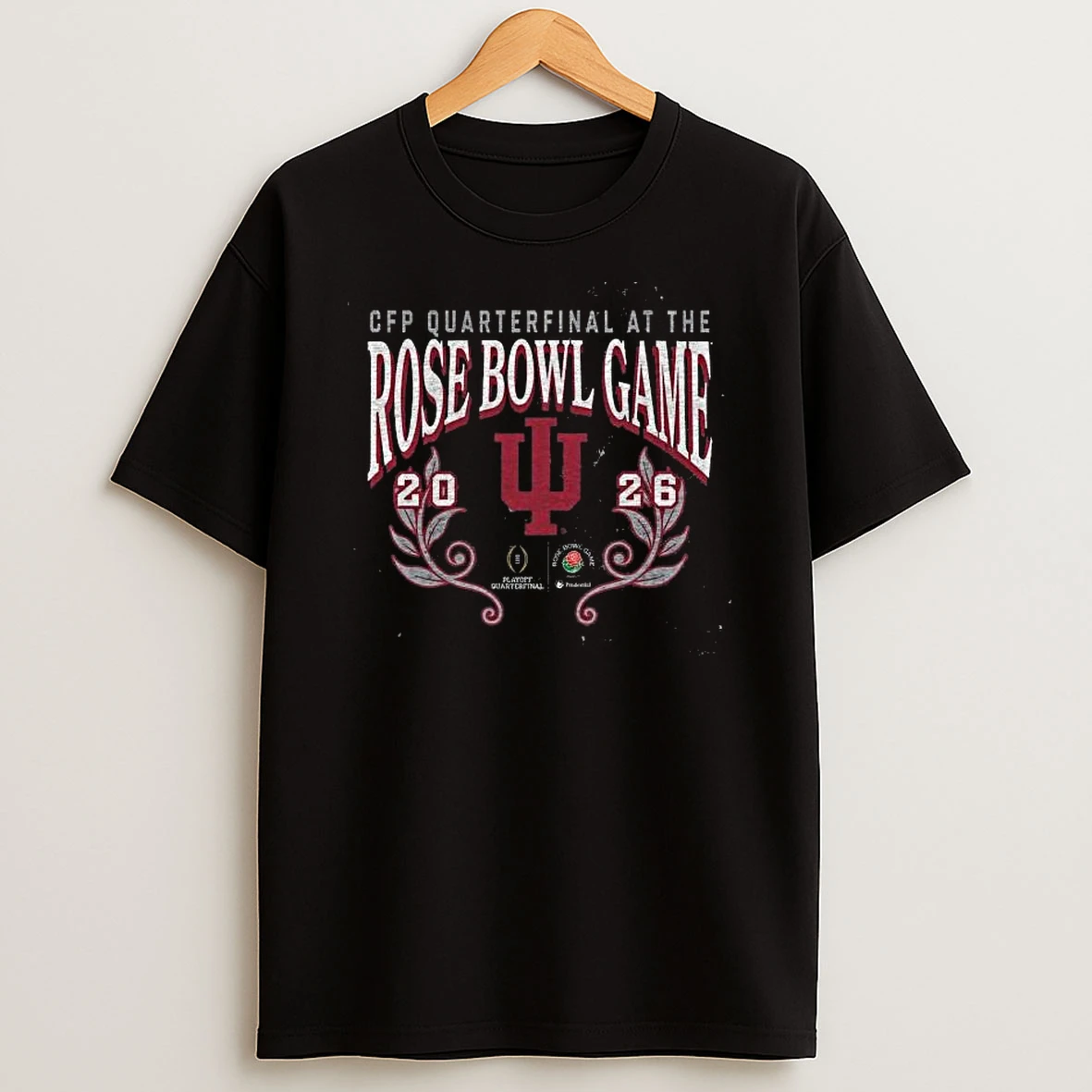 Indiana Hoosiers Cfp Quarterfinal At The 2026 Rose Bowl Game Acid Wash T Shirt
