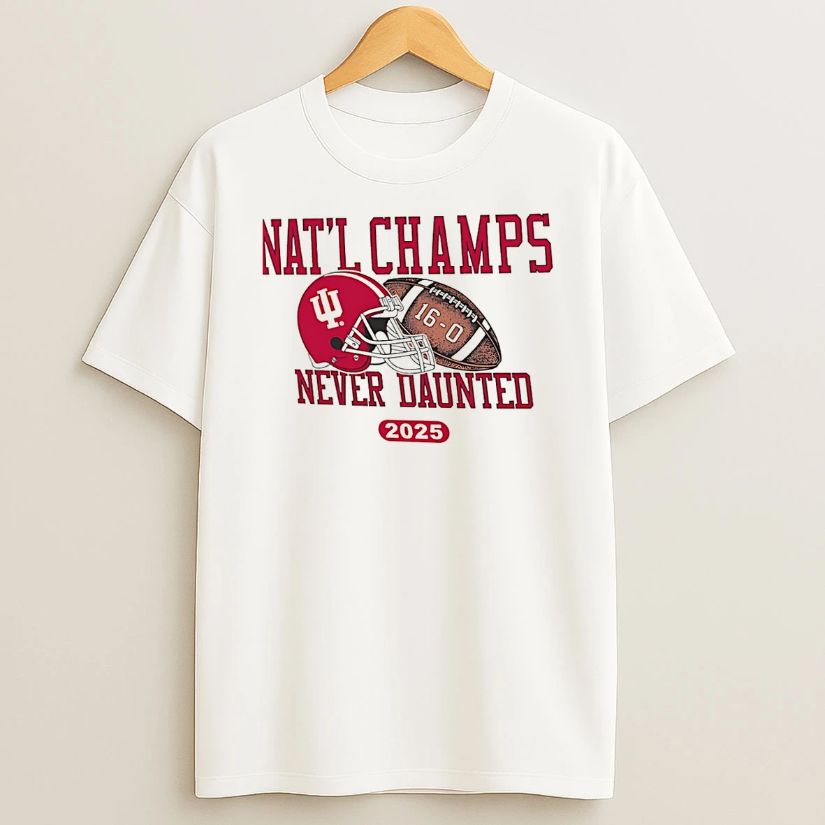 Indiana Hoosiers College Football Playoff 2025 National Champions Helmet Football T Shirt