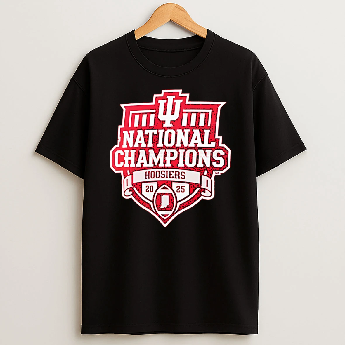 Indiana Hoosiers College Football Playoff 2025 National Champions Logo T Shirt