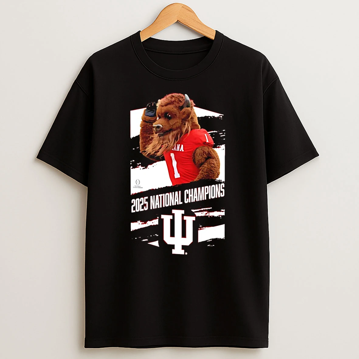 Indiana Hoosiers College Football Playoff 2025 National Champions Mascot Funny T Shirt