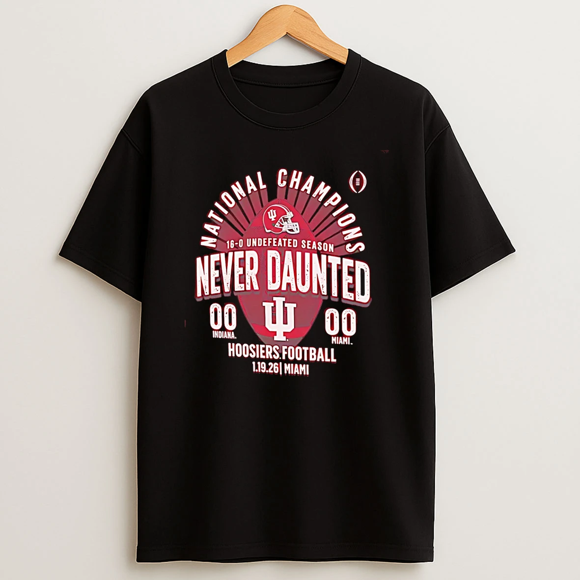 Indiana Hoosiers College Football Playoff 2025 National Champions Score T Shirt