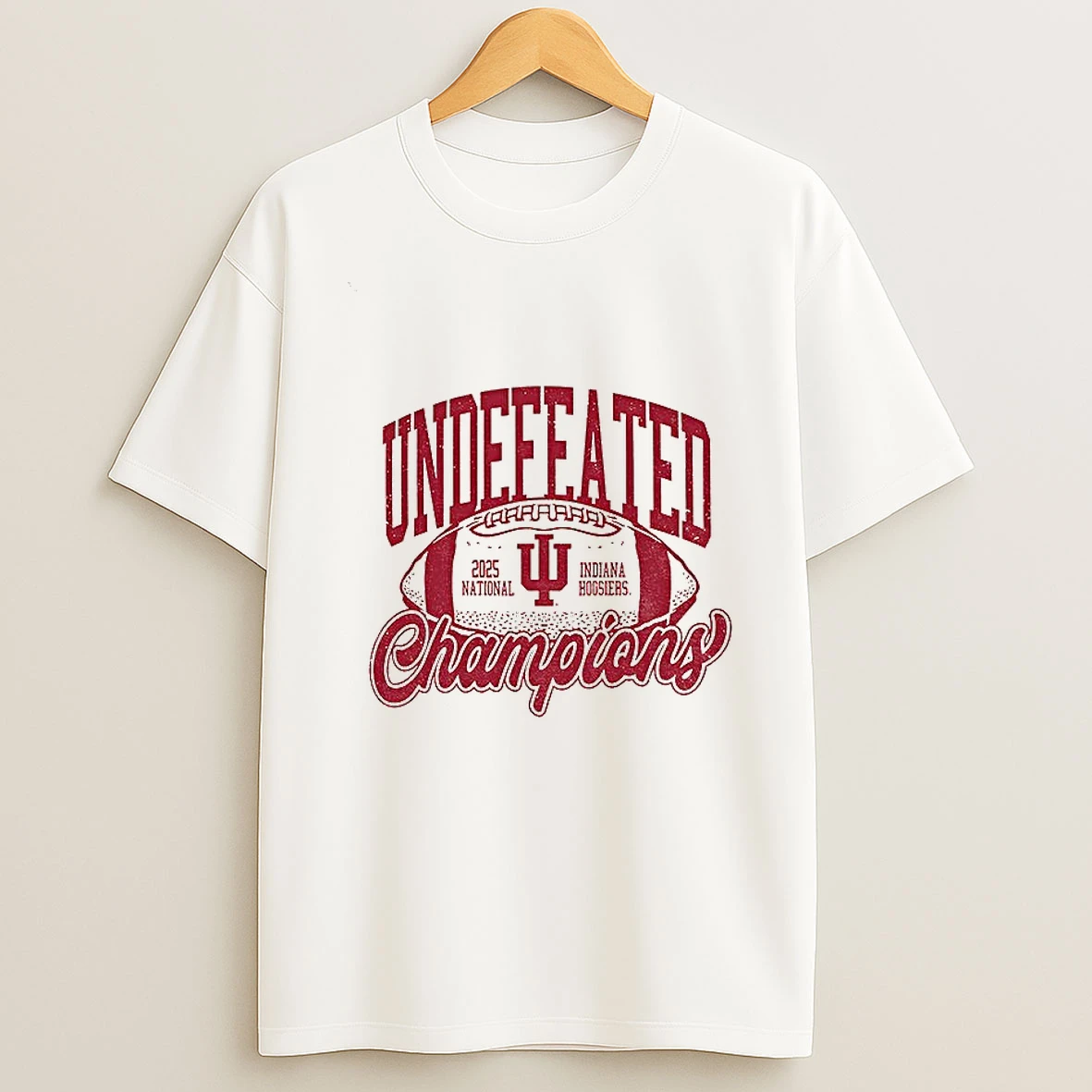 Indiana Hoosiers College Football Playoff 2025 National Champions Undefeated T Shirt
